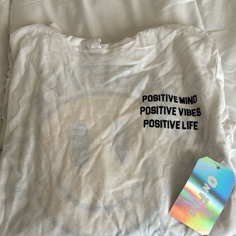 Size medium brand new white long sleeve shirt